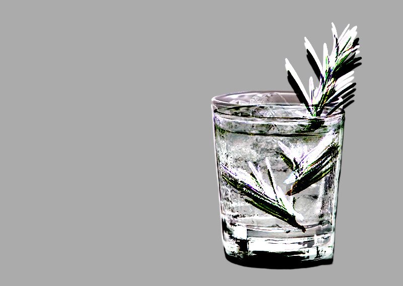 gin bicchiere effect home